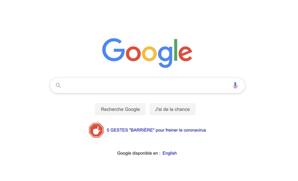 Capture d'écran recherche Google 