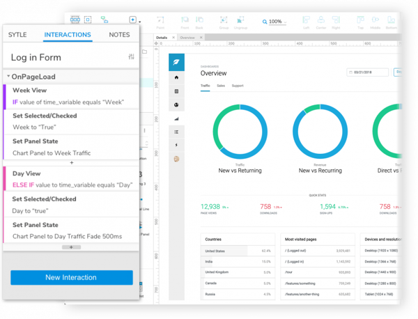 Axure interface